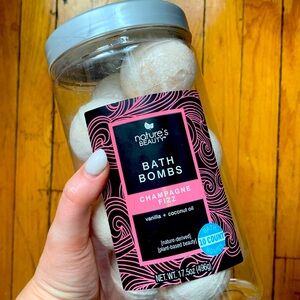 9X champagne fizz vanilla coconut oil bath bombs